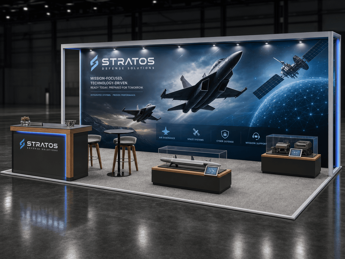 10x40 LED Display Exhibit for Black Hat in San Diego