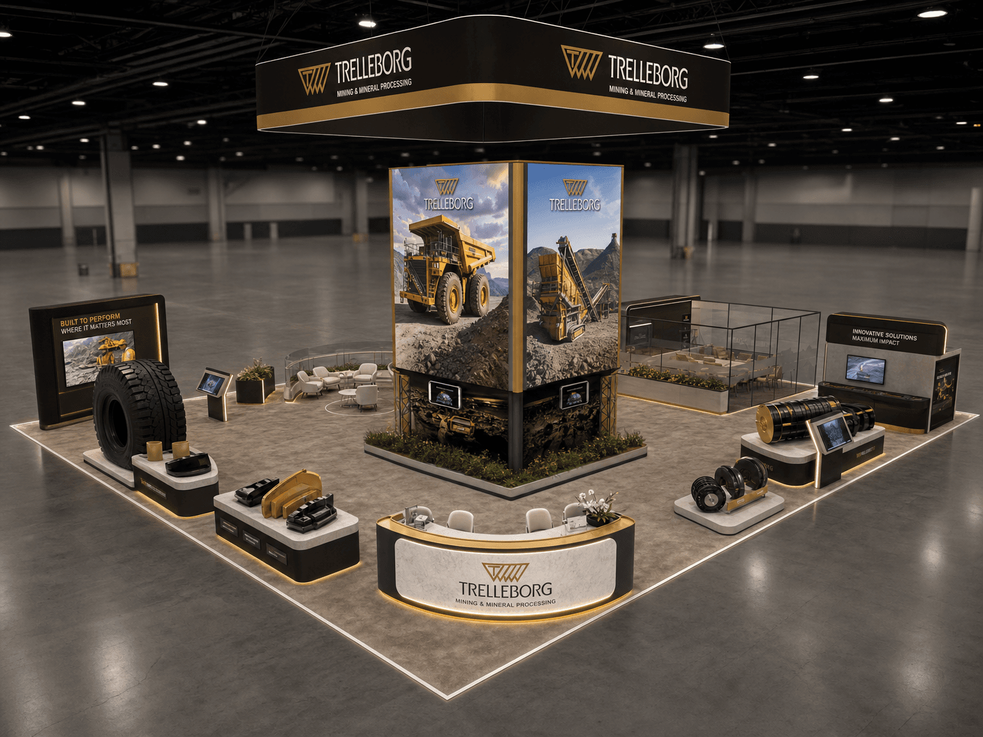CONEXPO Interactive LED Exhibit – 20x40 Mining Companies