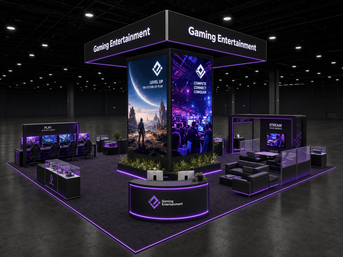 World of Concrete 20x20 LED Exhibit – Construction Brands