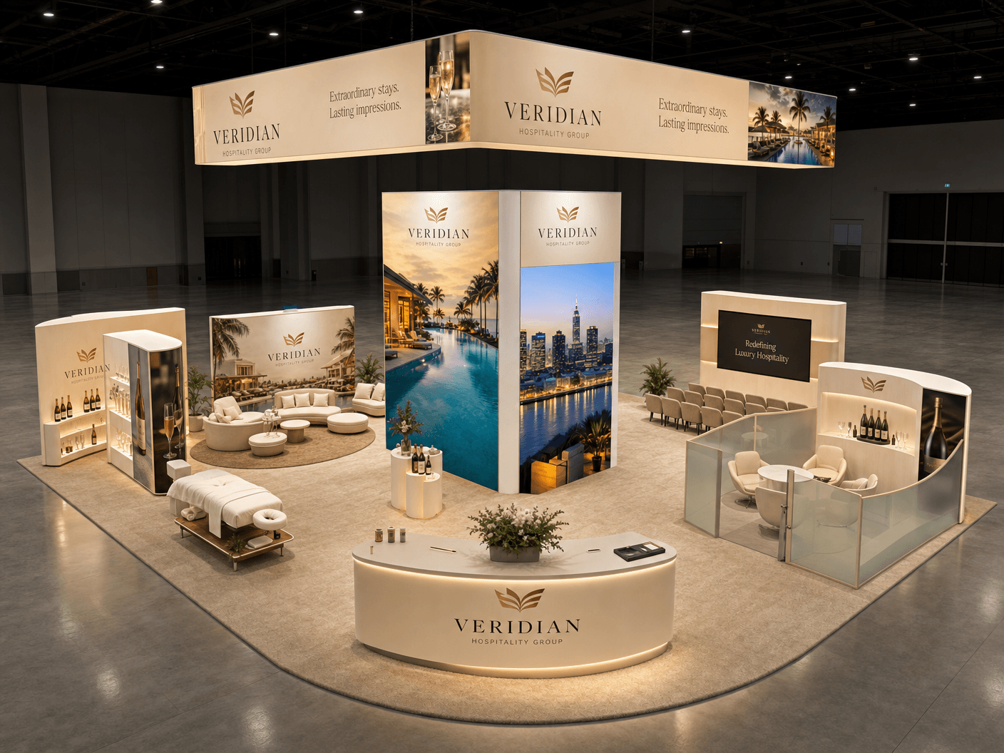 HITEC LED Technology Exhibit – 40x40 Hospitality Brands