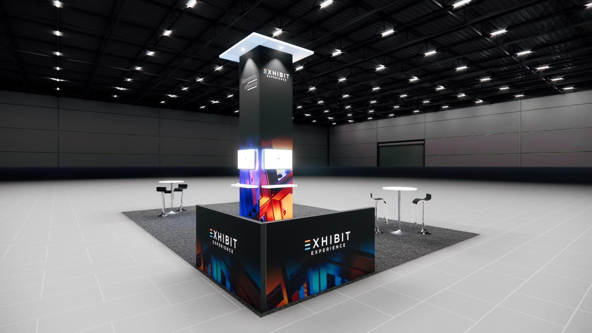 Affordable 20×30 Island Booth Rental