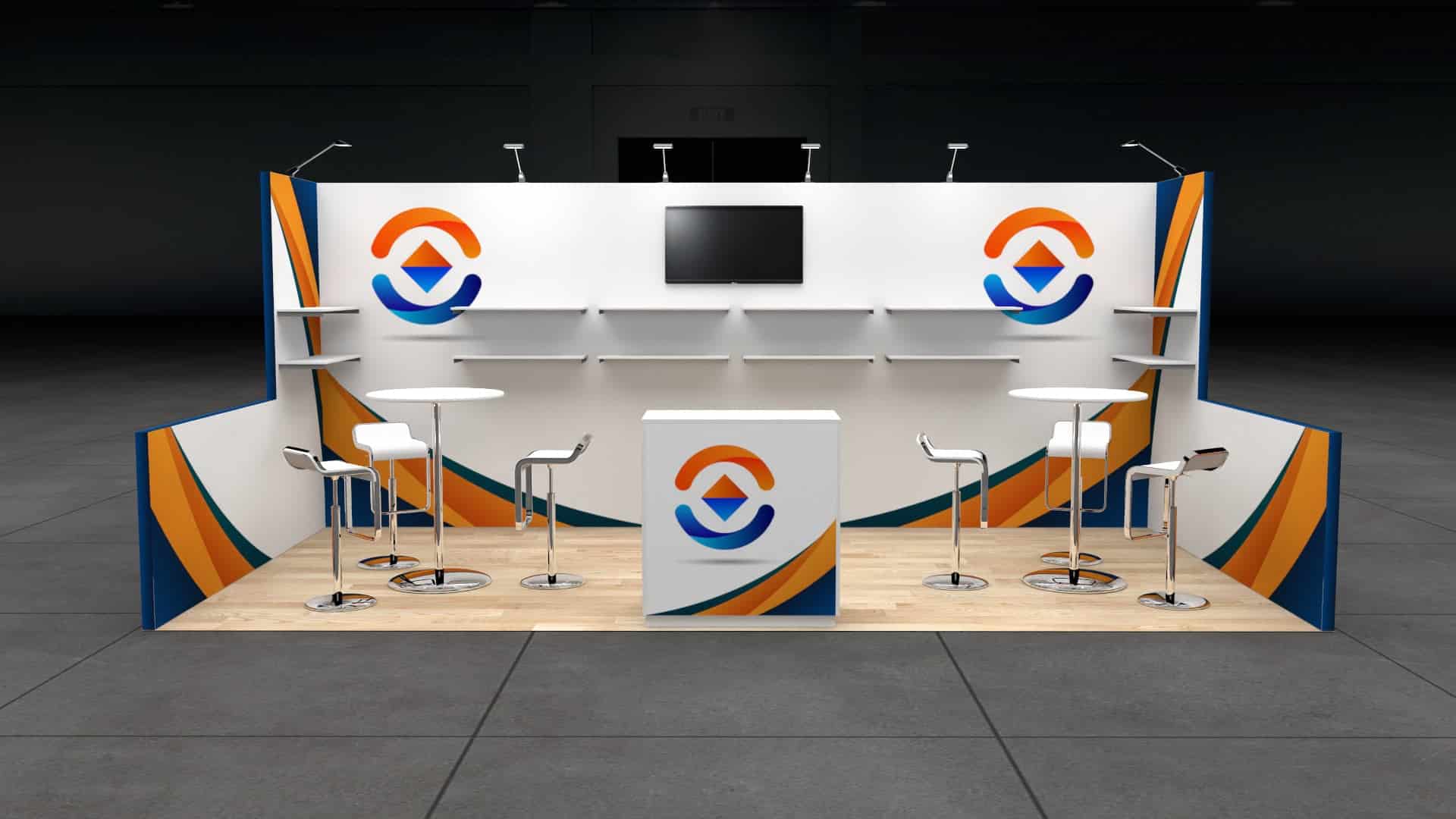 Custom Modular 10 x 20 Trade Show Exhibits