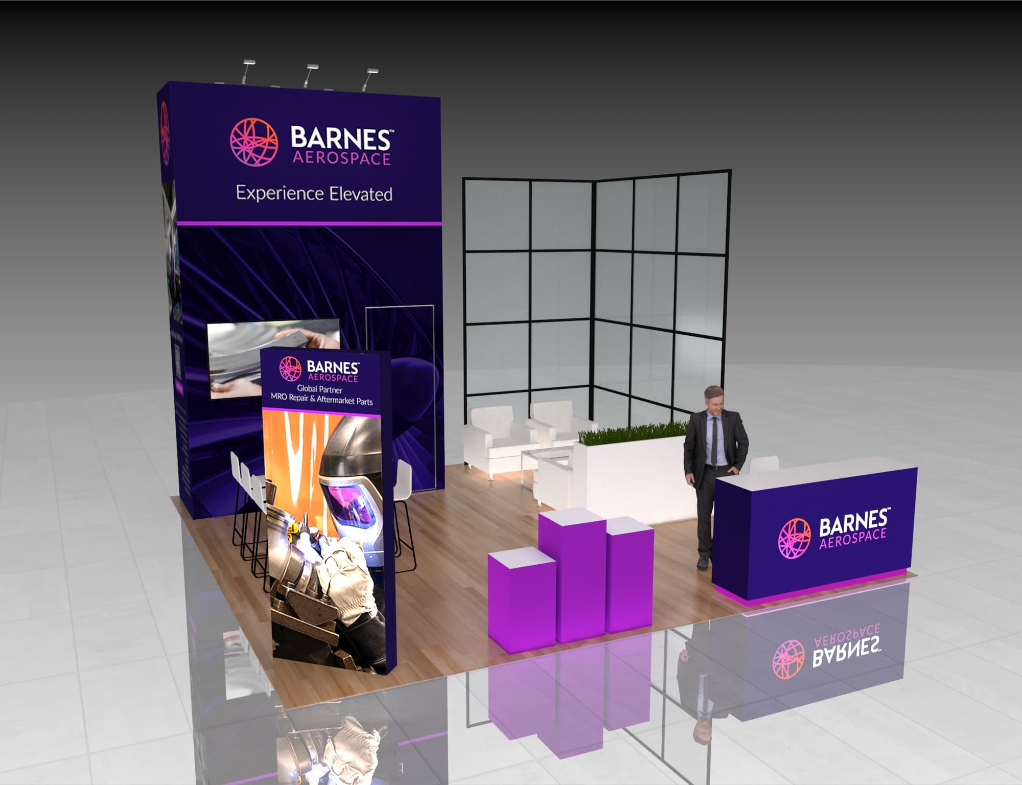 20x20 Trade Show Exhibit Rental