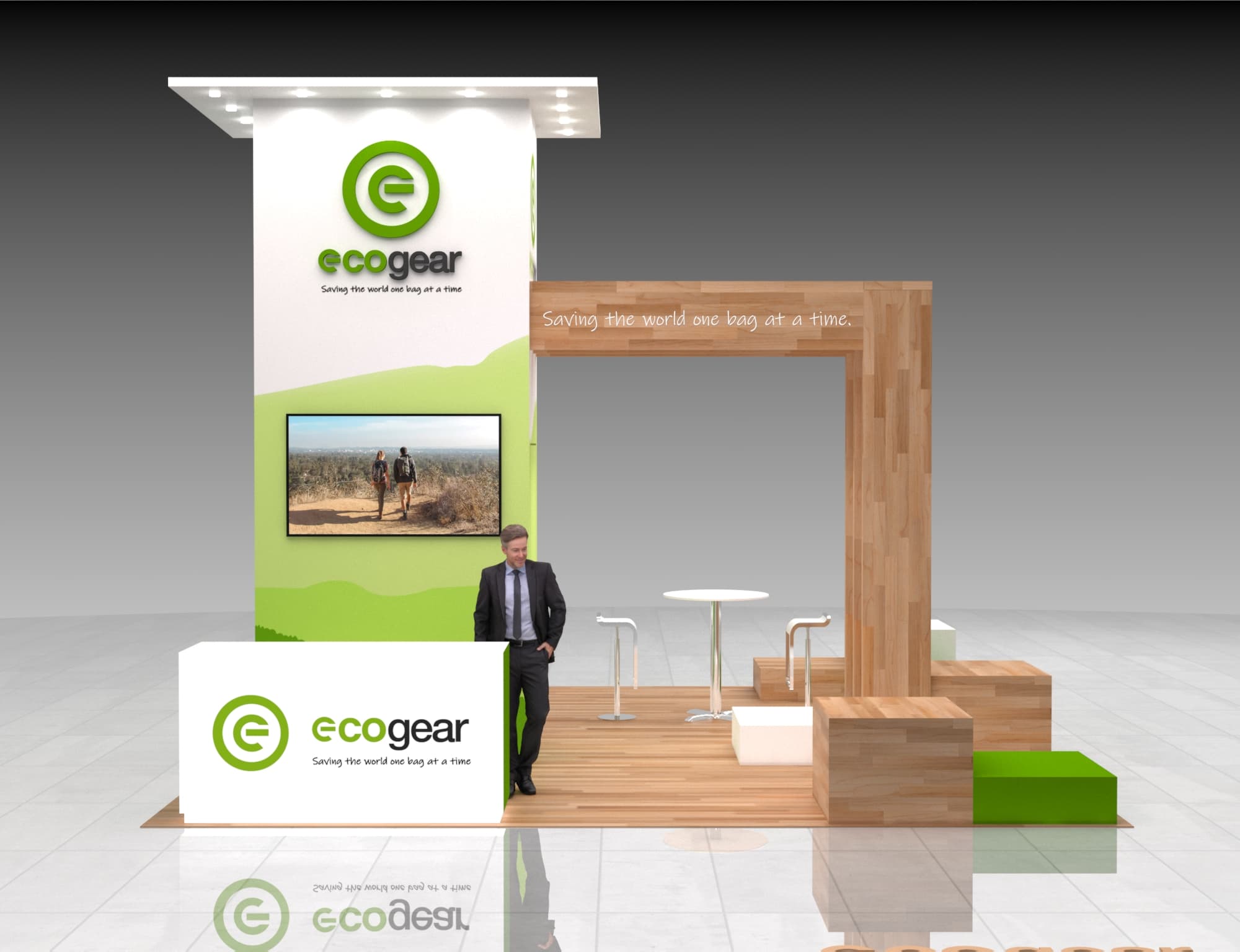 20x20 Outdoor Retail Booth Rental – Eco-Friendly Exhibit for Natural Product Expos