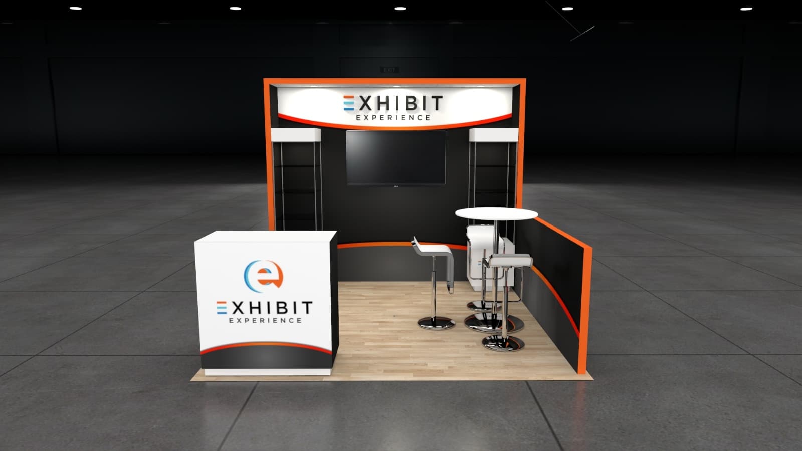 10 x 10 Affordable Trade Show Exhibit Rental Package – Option 5