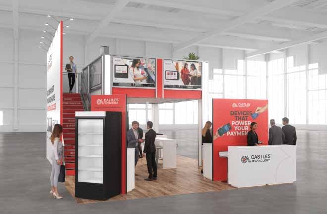 20x30 Two Story Trade Show Booth Rental – Compact Double Deck