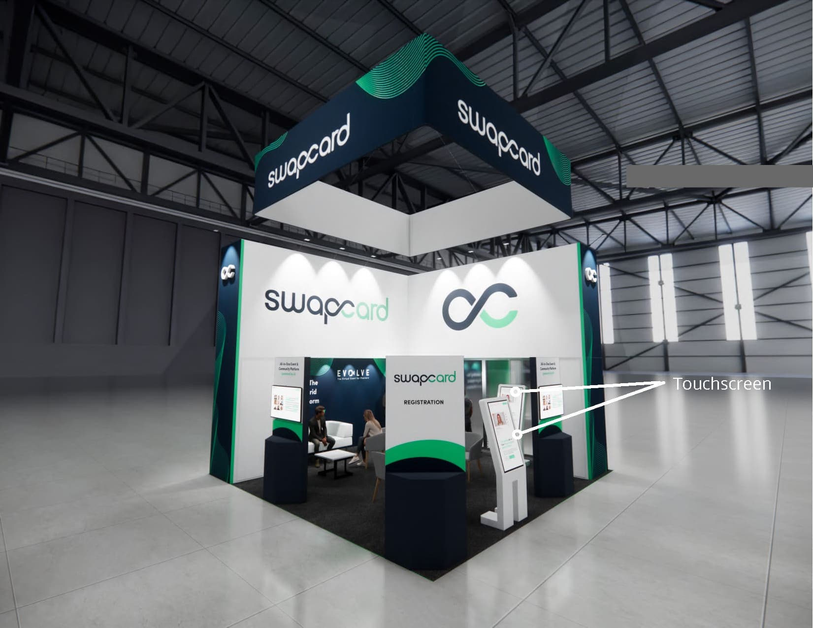 IAAPA trade show stand rental 20 x 20