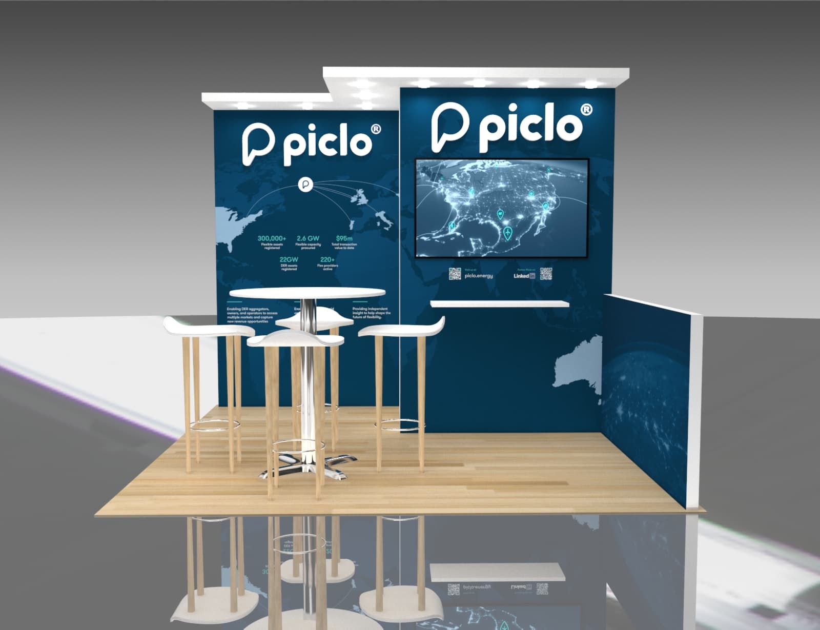 10 x 10 Trade Show Stand Display Booth Rental