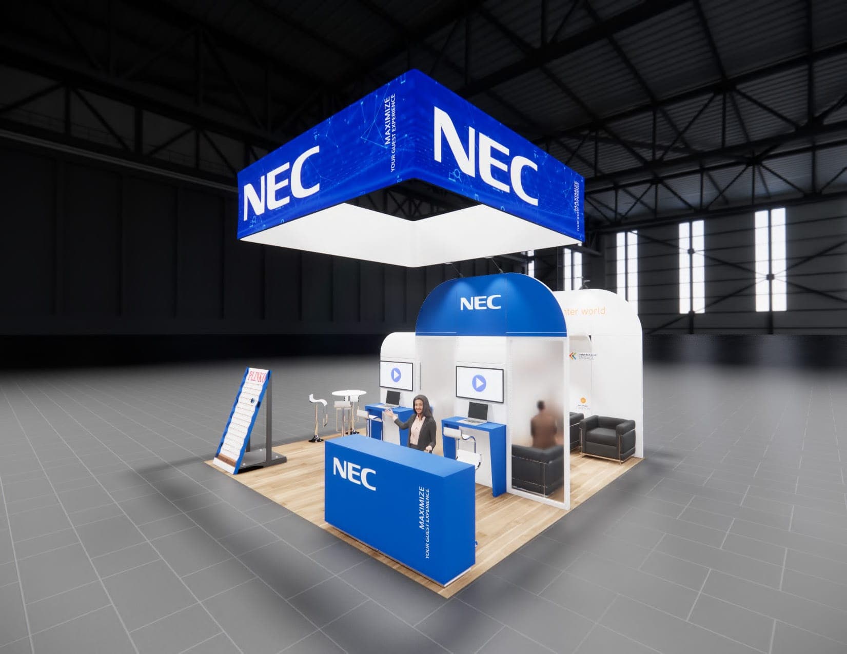 IFE Las Vegas trade show exhibit rental 20 x 20