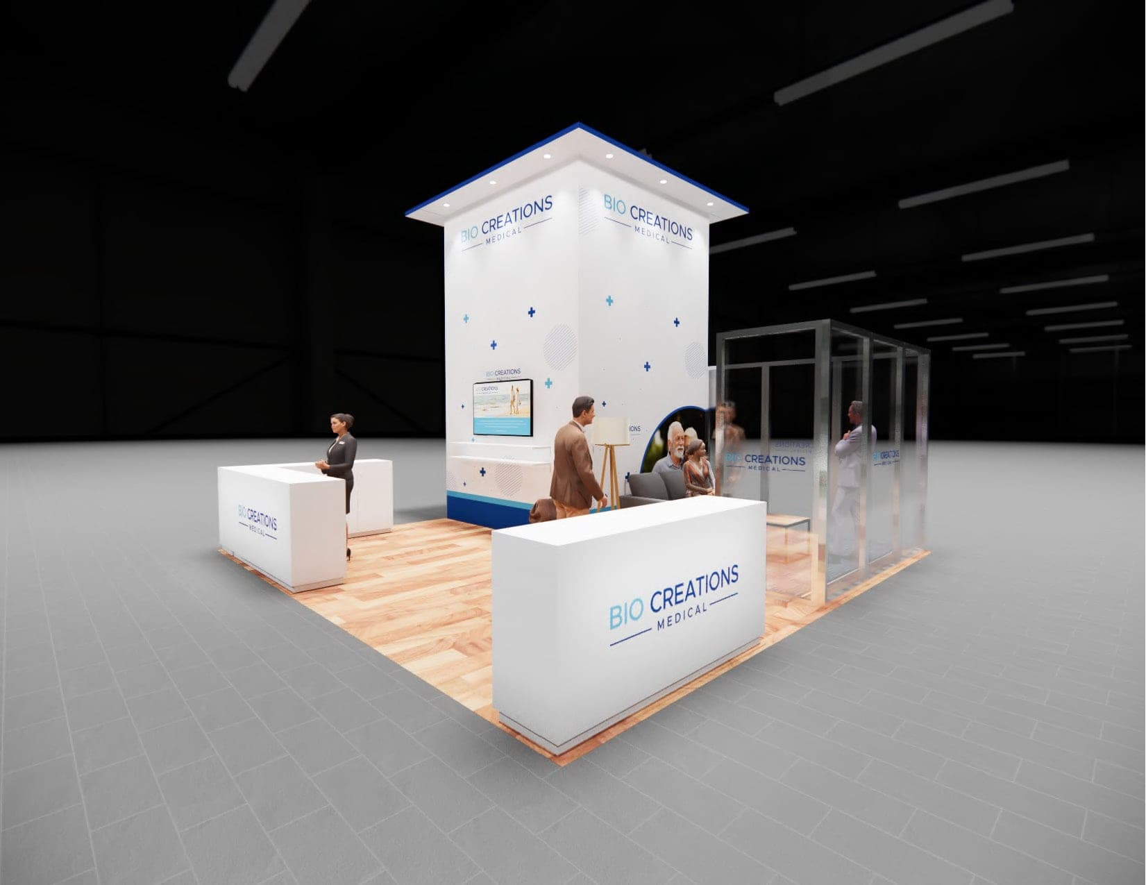 ITSEC Expo trade show Orlando display rental 20 x 20