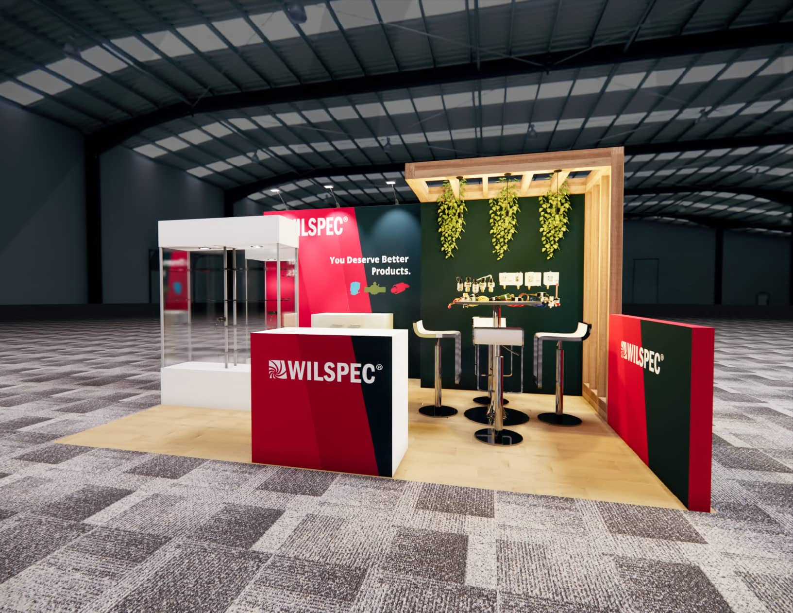 MJBIZCON trade show booth 10 x 20 trade show display rental