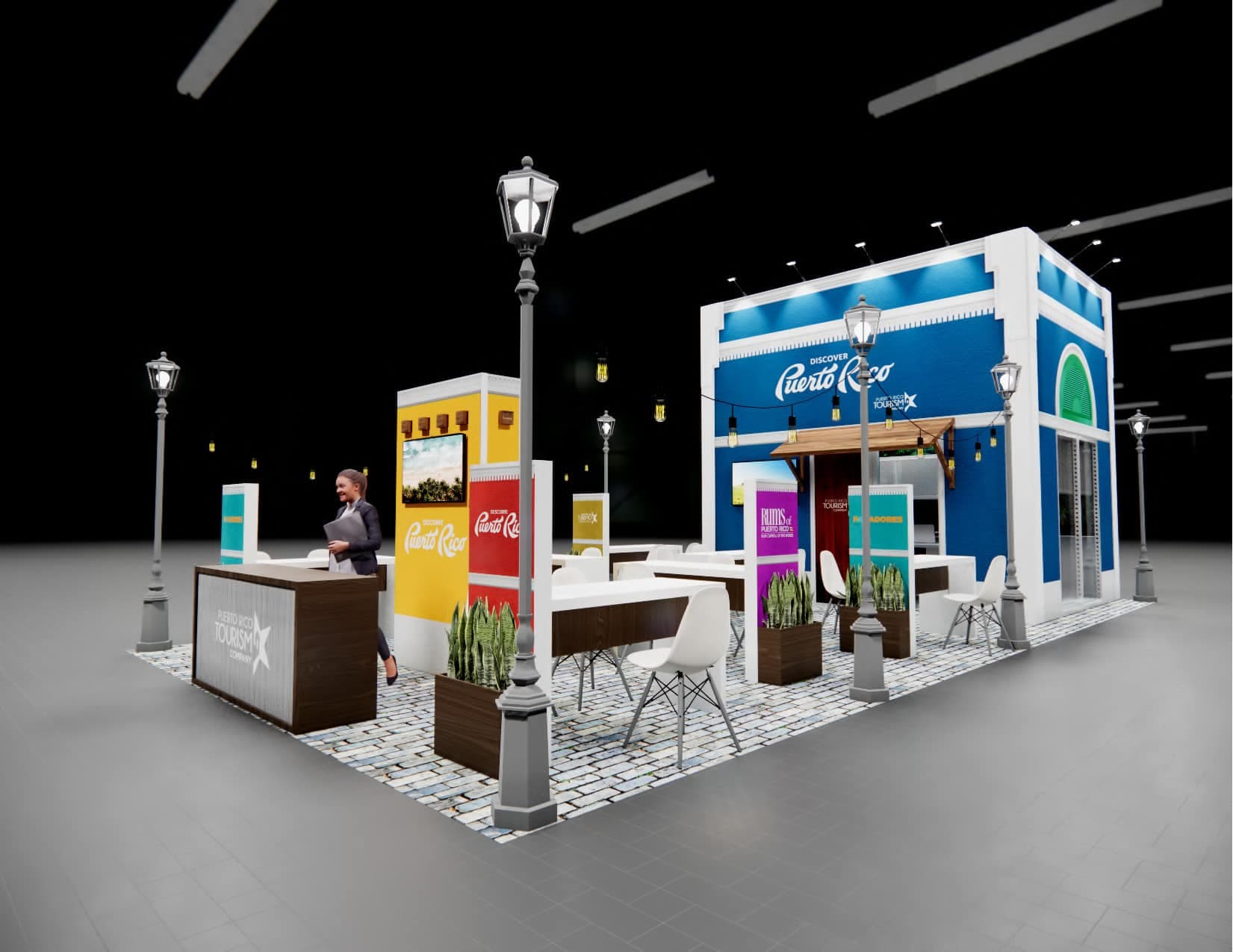 Routes Expo trade show display rental 20 x 40