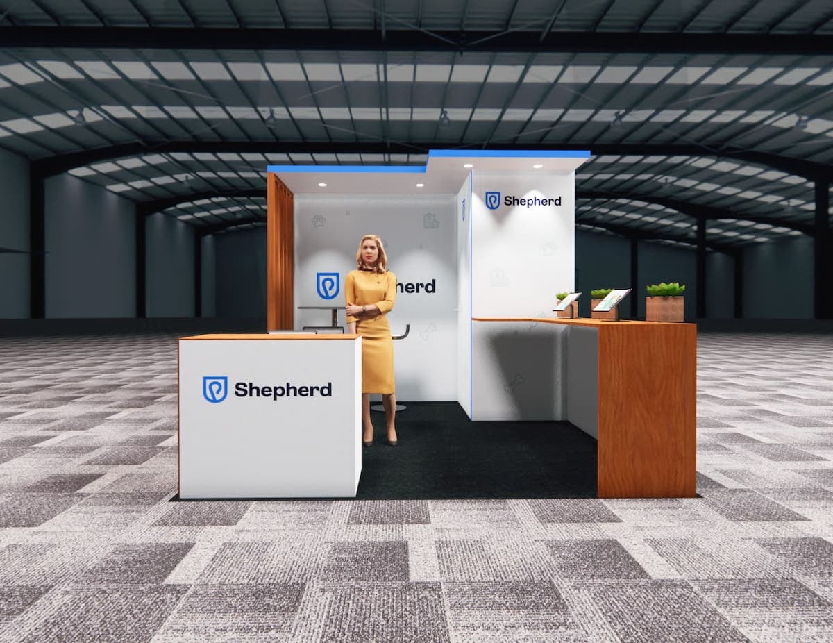CES2024 trade show booth - 10 x 10 trade show display rental