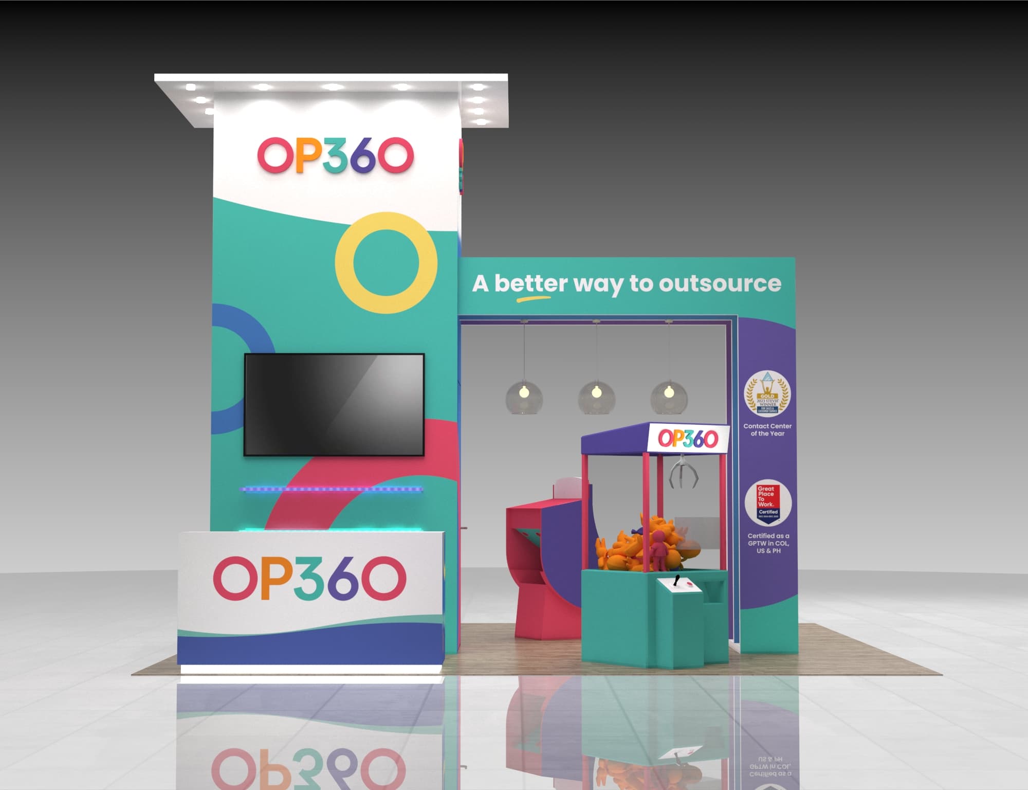 20x20 Booth Rental – Interactive Brand Experience Exhibit