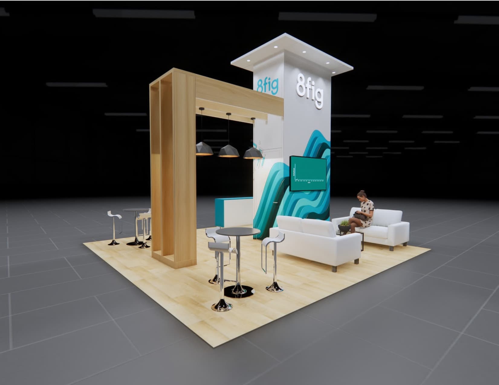 NAVC trade show display rental 20 x 20 exhibit Orlando
