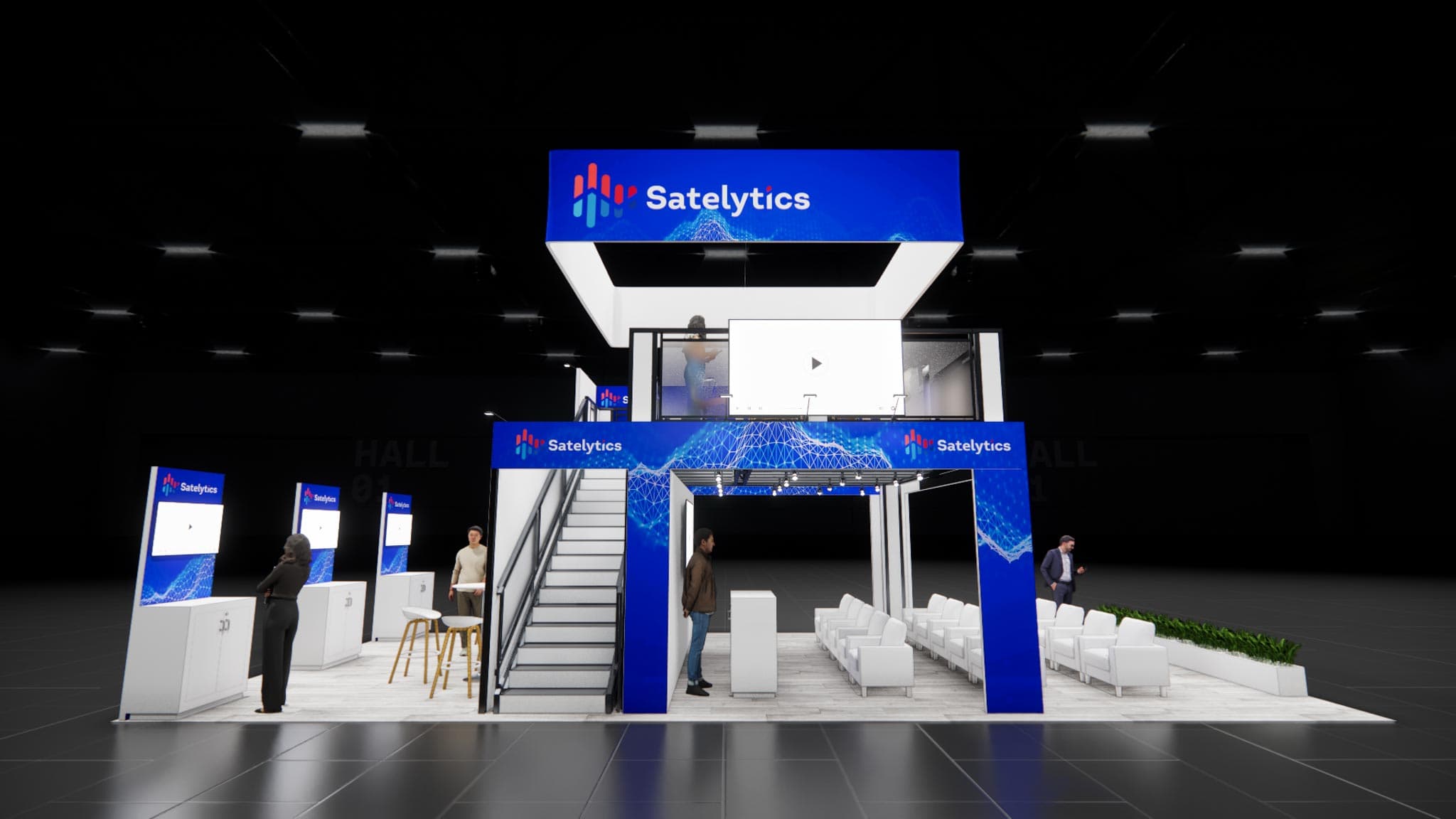20x40 Trade Show Double Deck Booth Rental