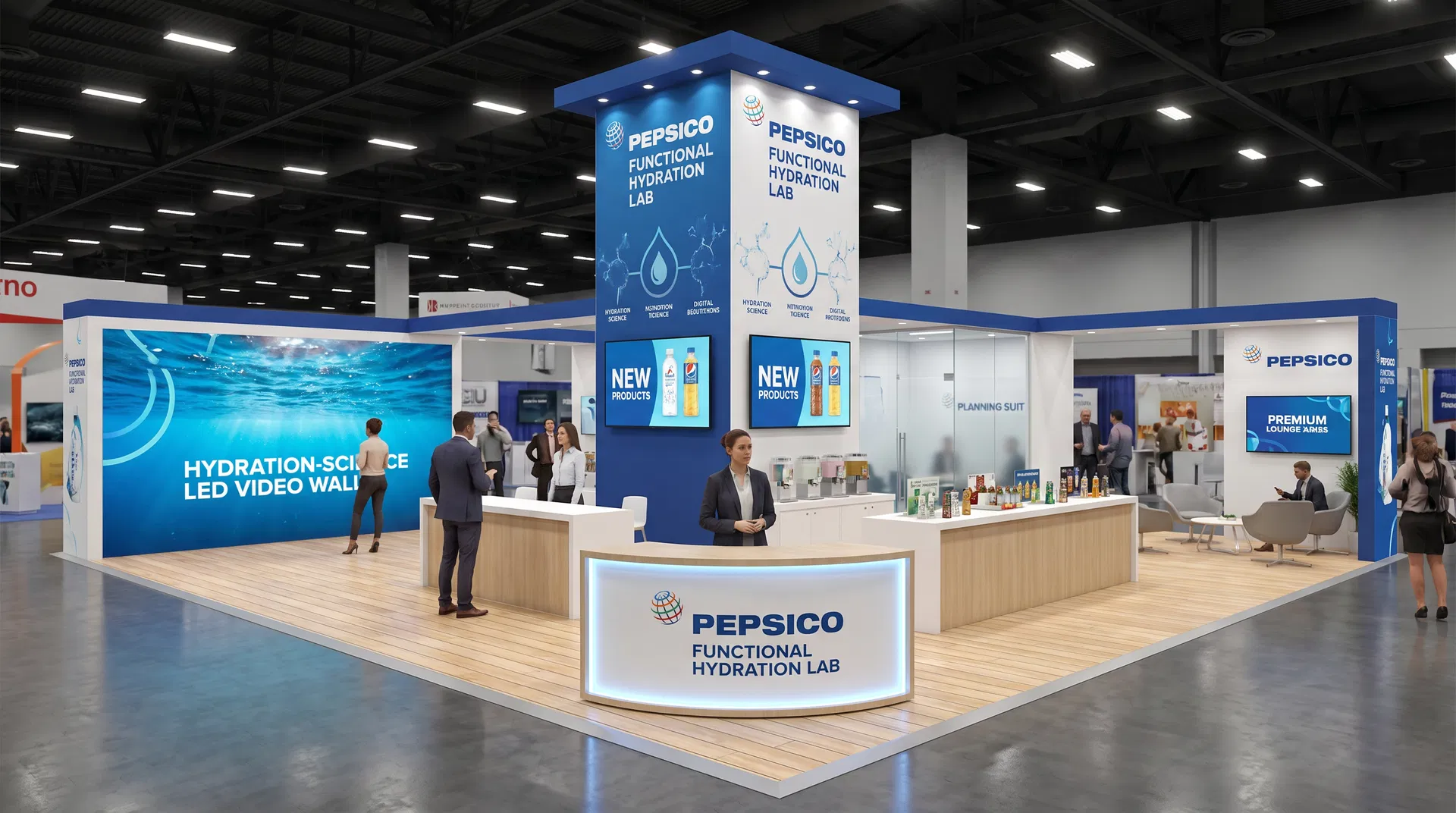40 x 40 Florida Trade Show Exhibit Rental 27