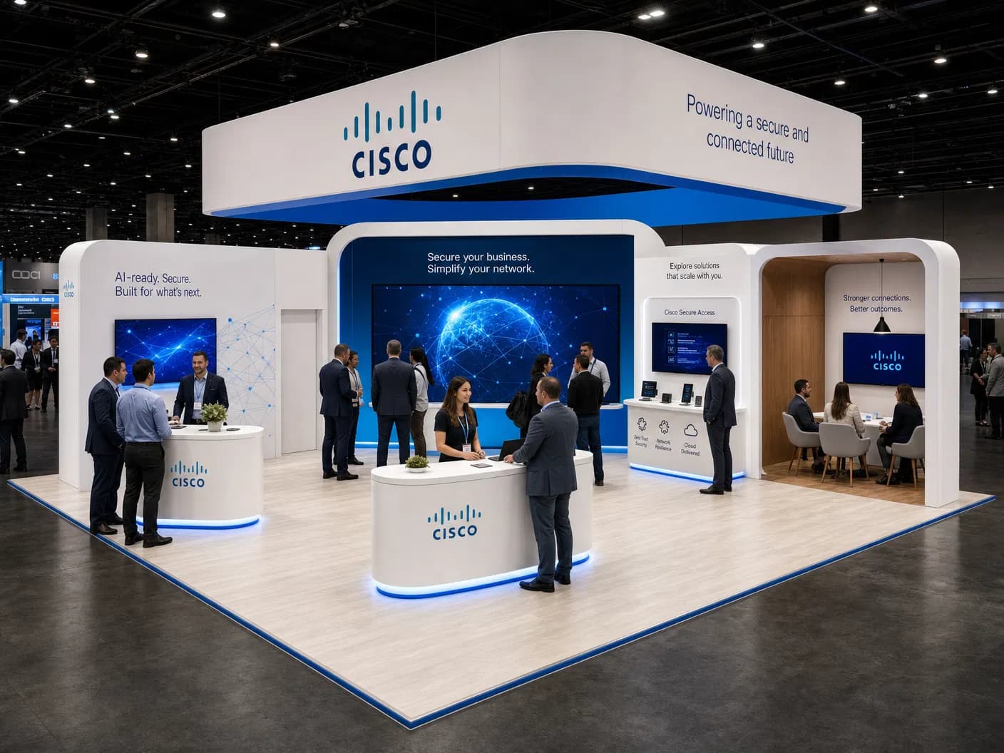 30 x 30 Miami Trade Show Exhibit Rental 05