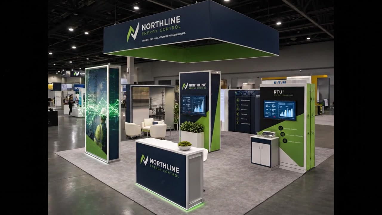 20 x 20 Miami Trade Show Exhibit Rental 14