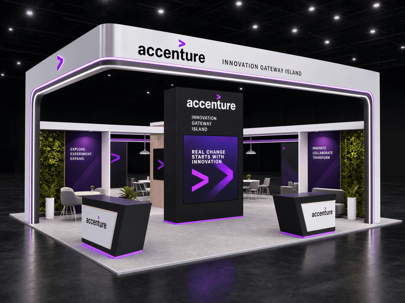 20 x 20 Miami Trade Show Exhibit Rental 38