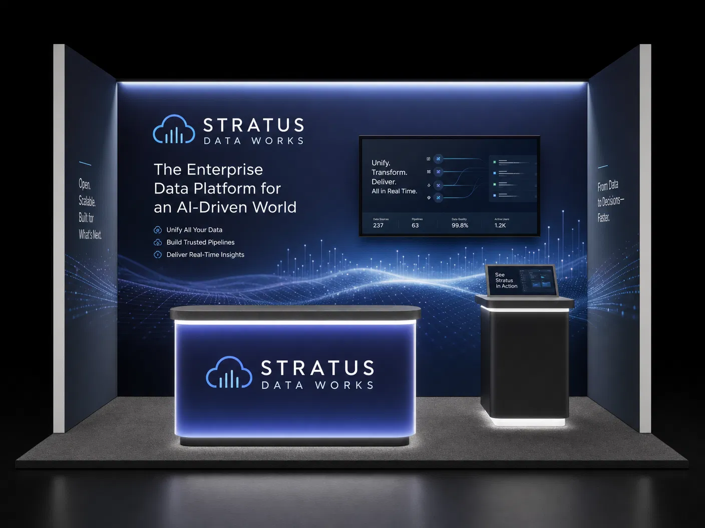 10 x 10 Miami Trade Show Exhibit Rental 20