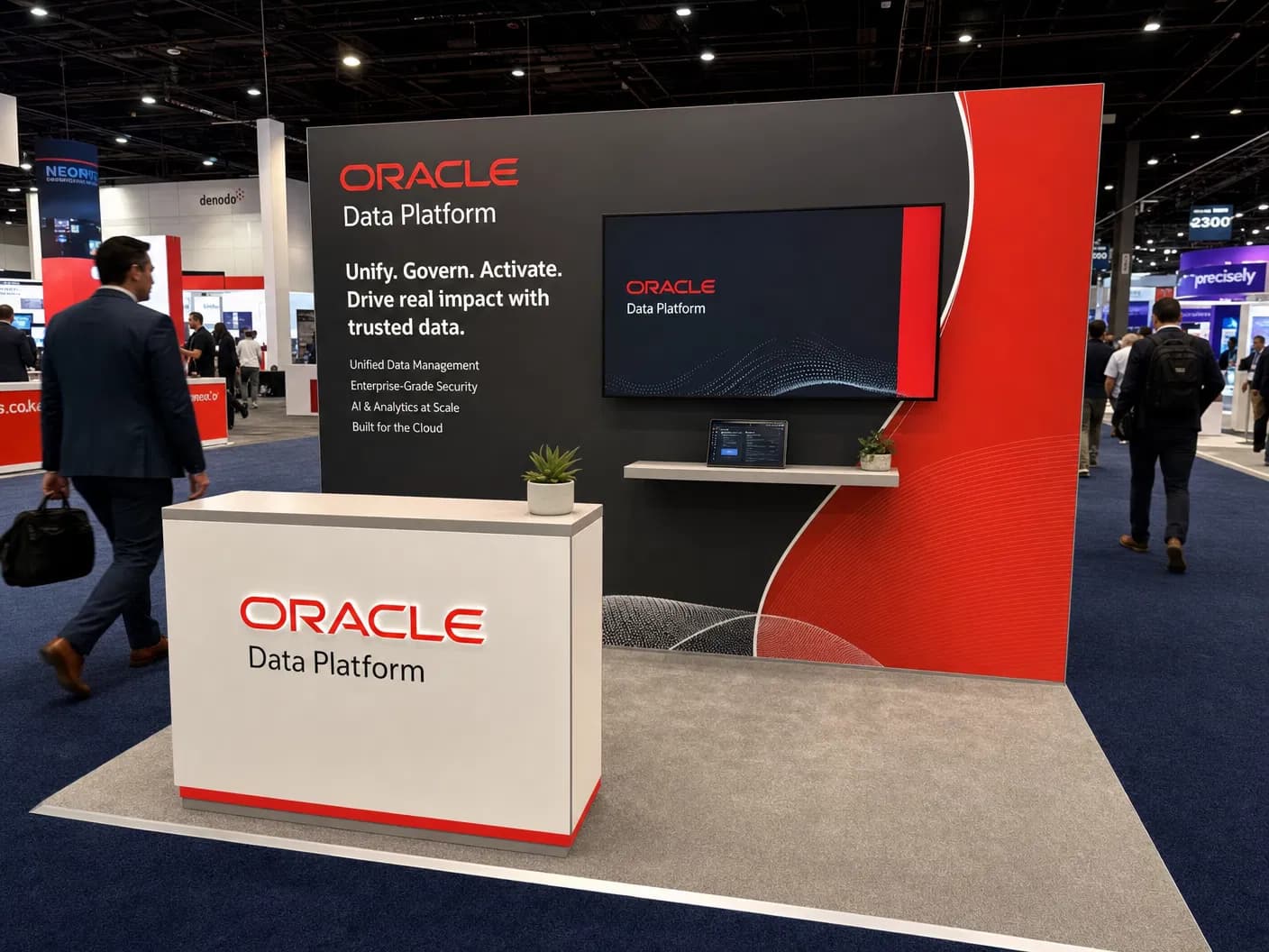 10 x 10 Miami Trade Show Exhibit Rental 08
