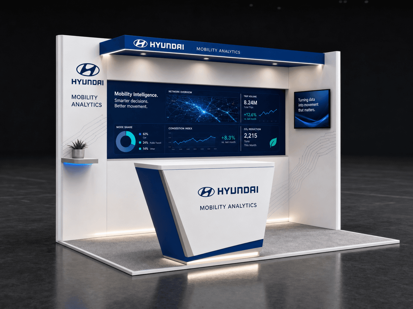 10 x 10 Florida Trade Show Exhibit Rental 60