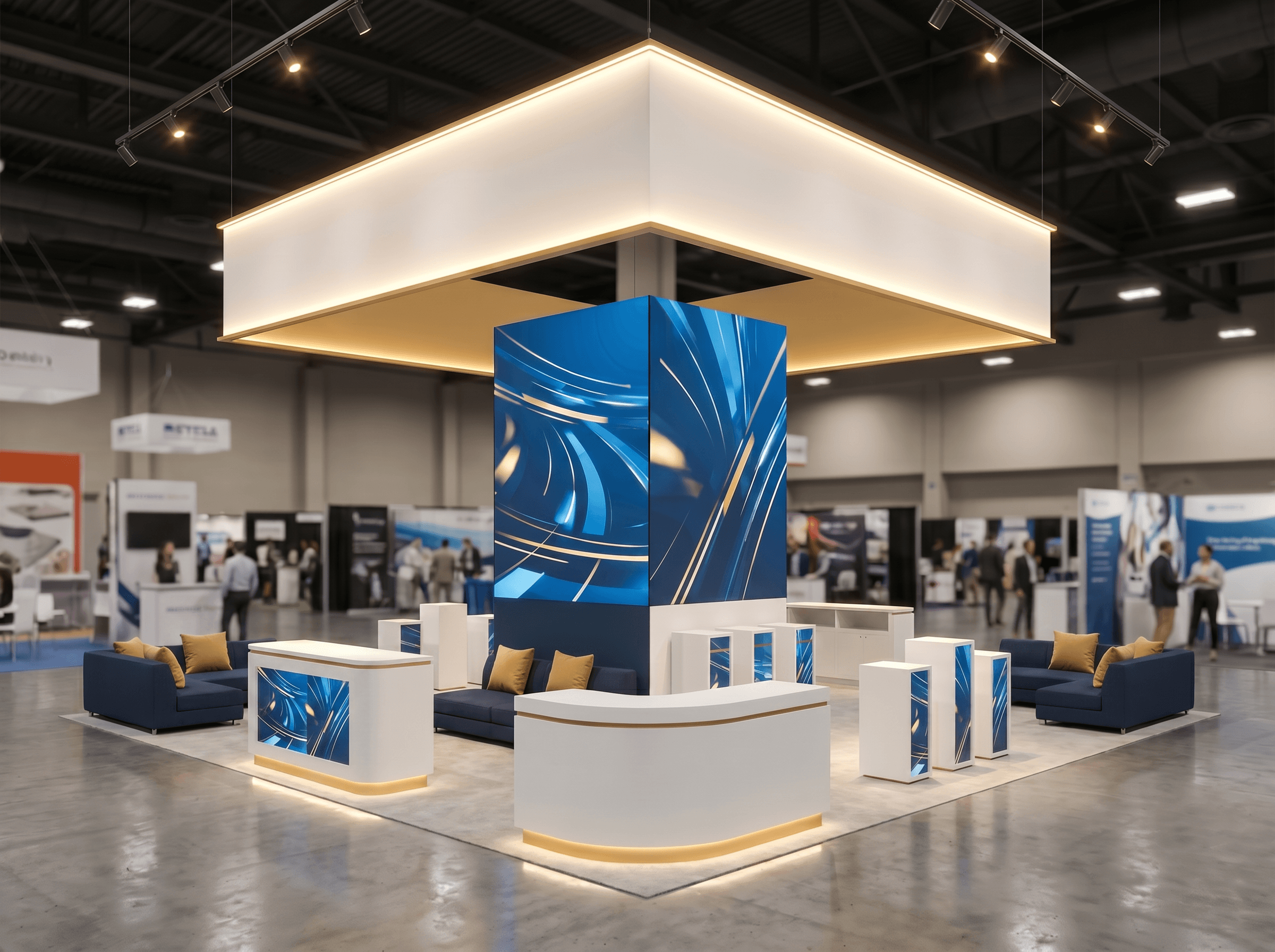 20 x 20 Double-Deck Exhibit Rental — HIMSS, Las Vegas
