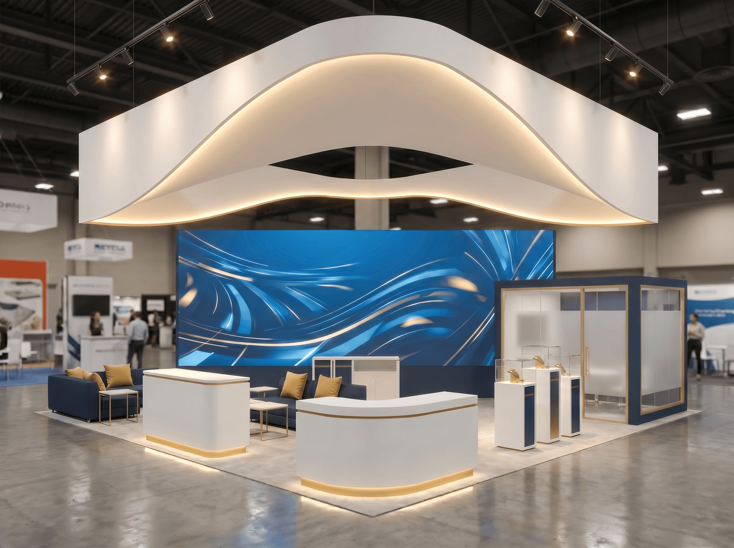20 x 30 Island Exhibit Rental — CES, Las Vegas
