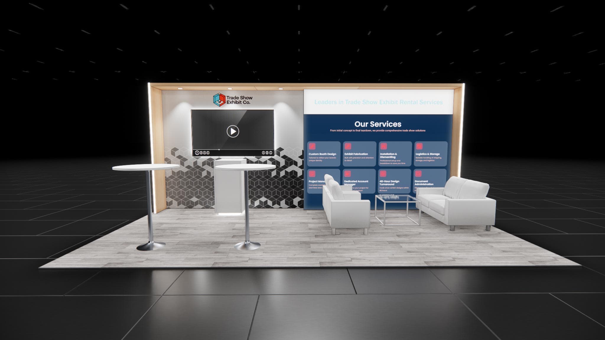 10 x 20 Inline Affordable Exhibit Rental — CES, Las Vegas 10 x 20 Inline Affordable Exhibit Rental — CES, Las Vegas