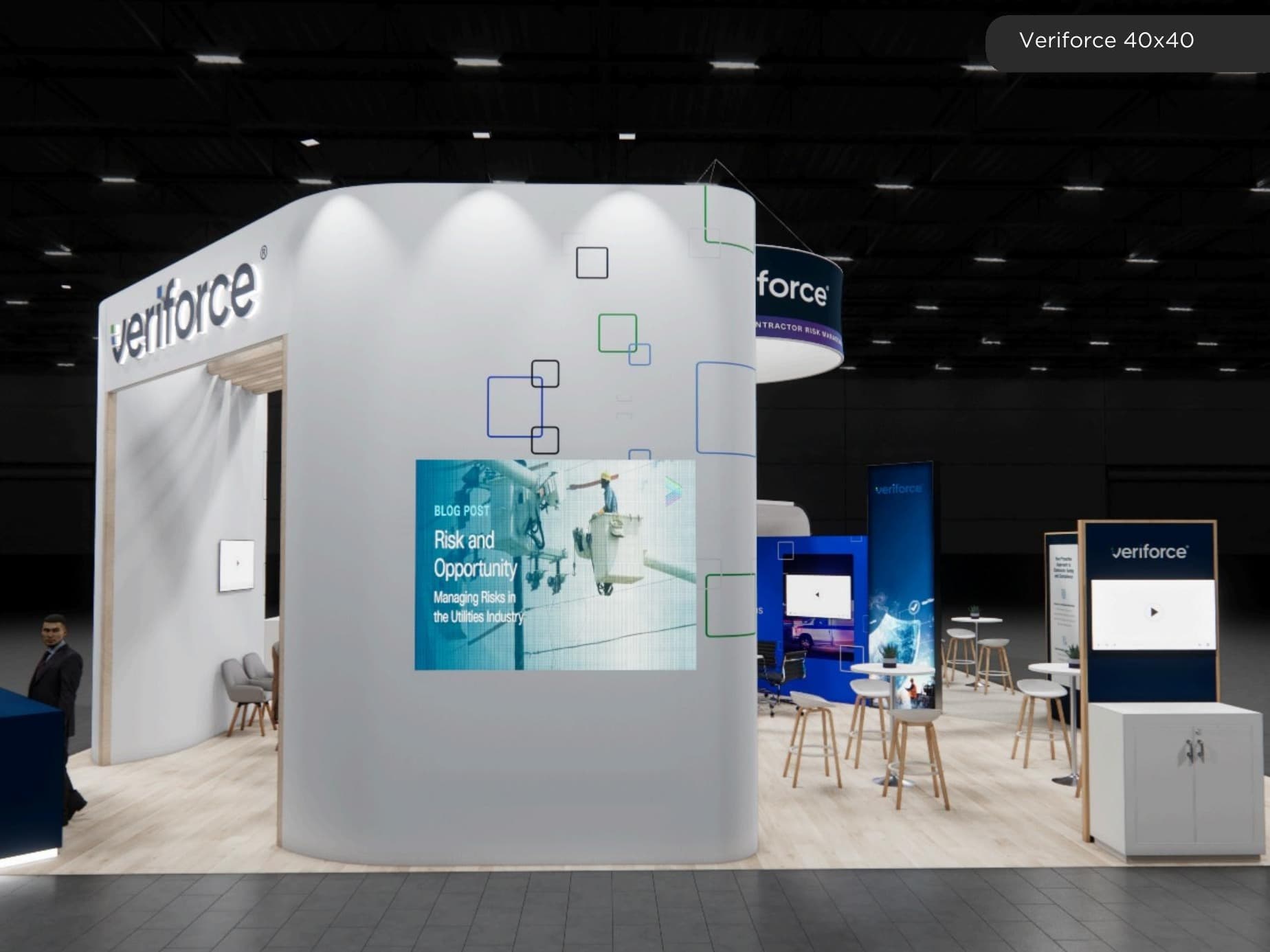 40 x 40 Island Trade Show Display — Houston