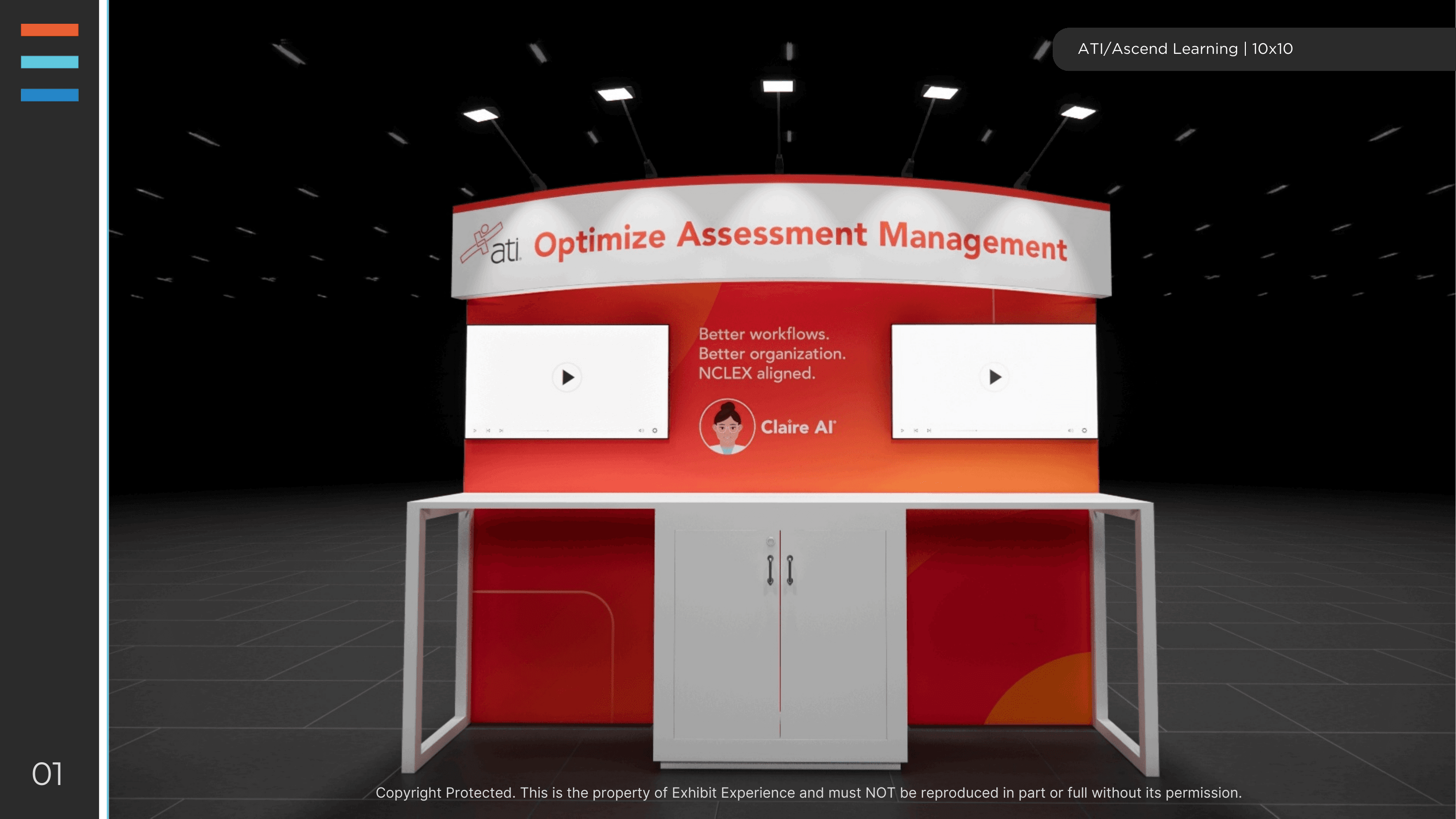 10 x 10 Inline Affordable Exhibit Rental — The NGA Show, Las Vegas
