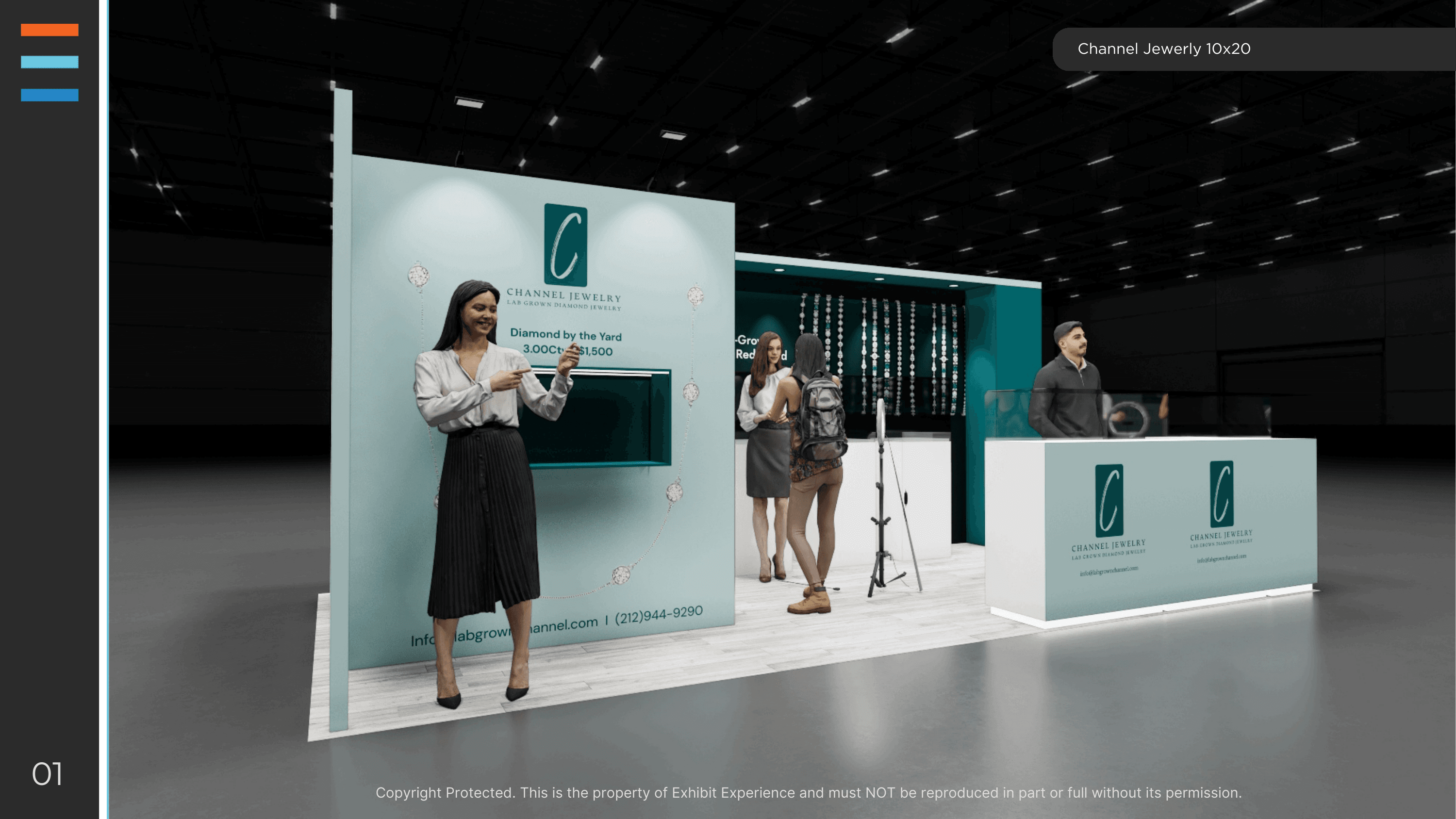 10 x 20 Inline Exhibit Rental — NAB Show, Las Vegas