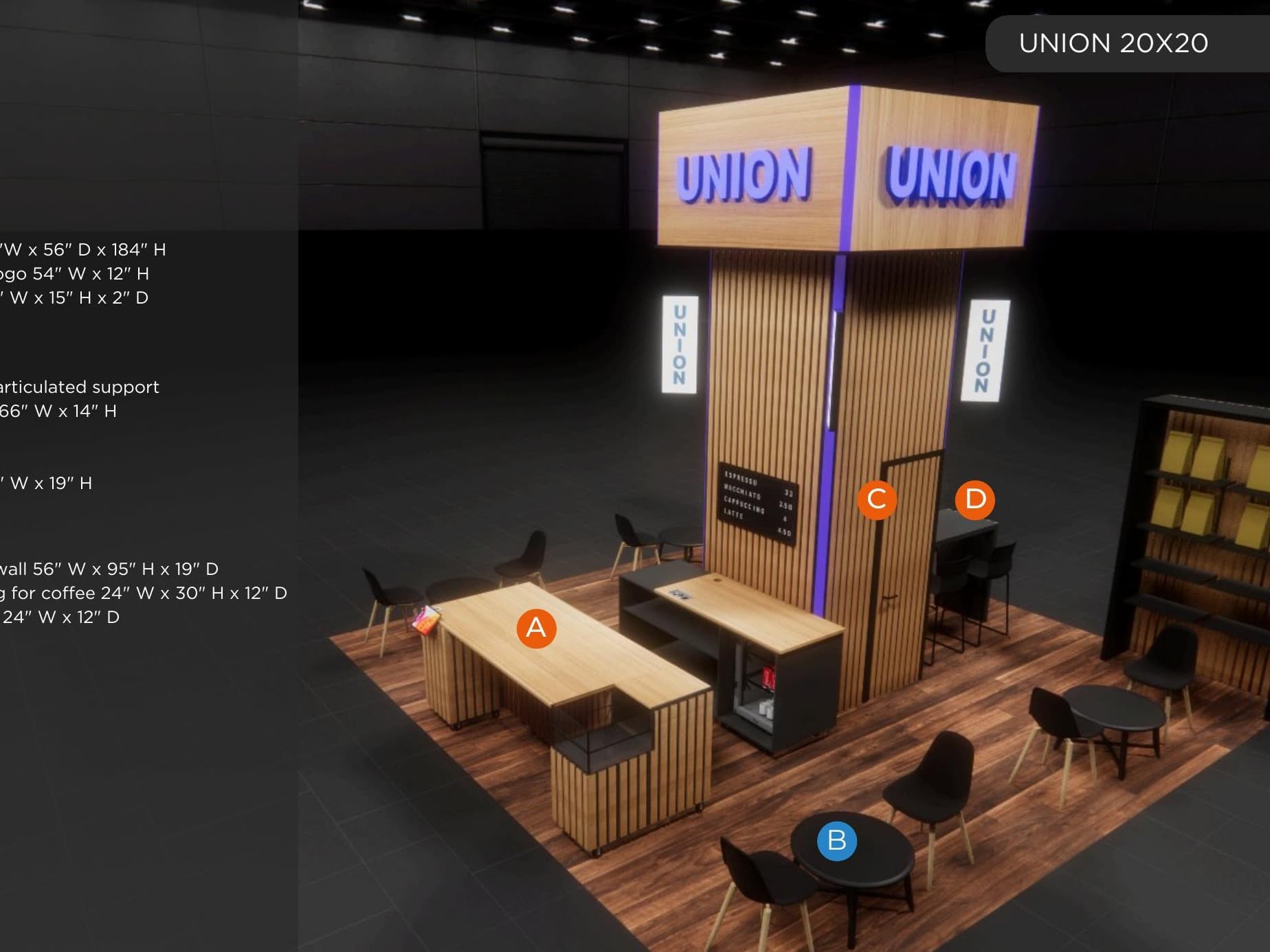20 x 20 Inline Affordable Exhibit Rental — CES, Las Vegas 20 x 20 Inline Affordable Exhibit Rental — CES, Las Vegas