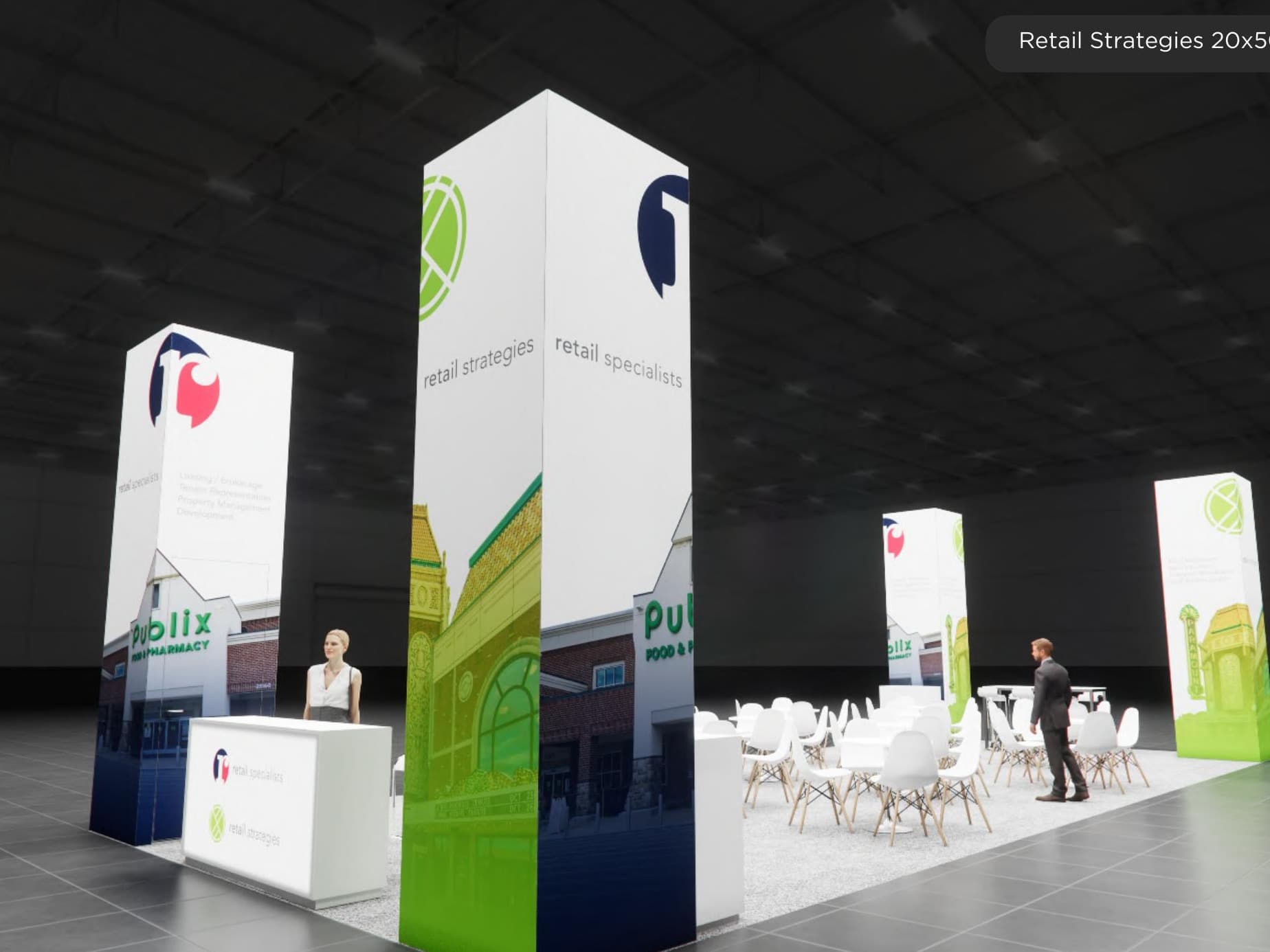 20x50 Exhibit Rentals representative catalog exhibit 20 x 50 Island Exhibit Rental — SEMA Show, Las Vegas