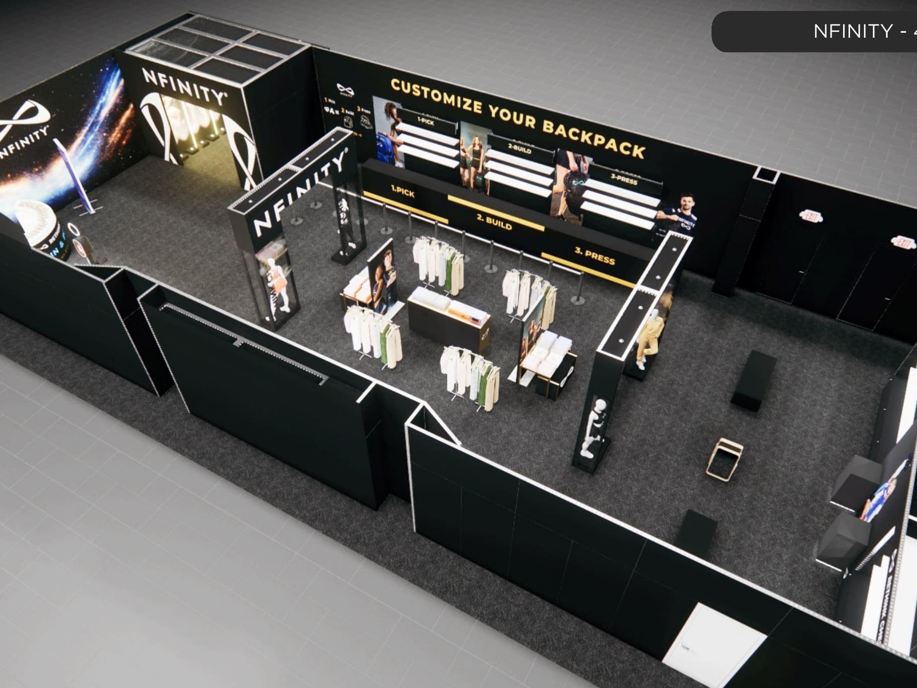 40x80 Exhibit Rentals representative catalog exhibit 40 x 80 Double-Deck Exhibit Rental — IAAPA Expo, Orlando