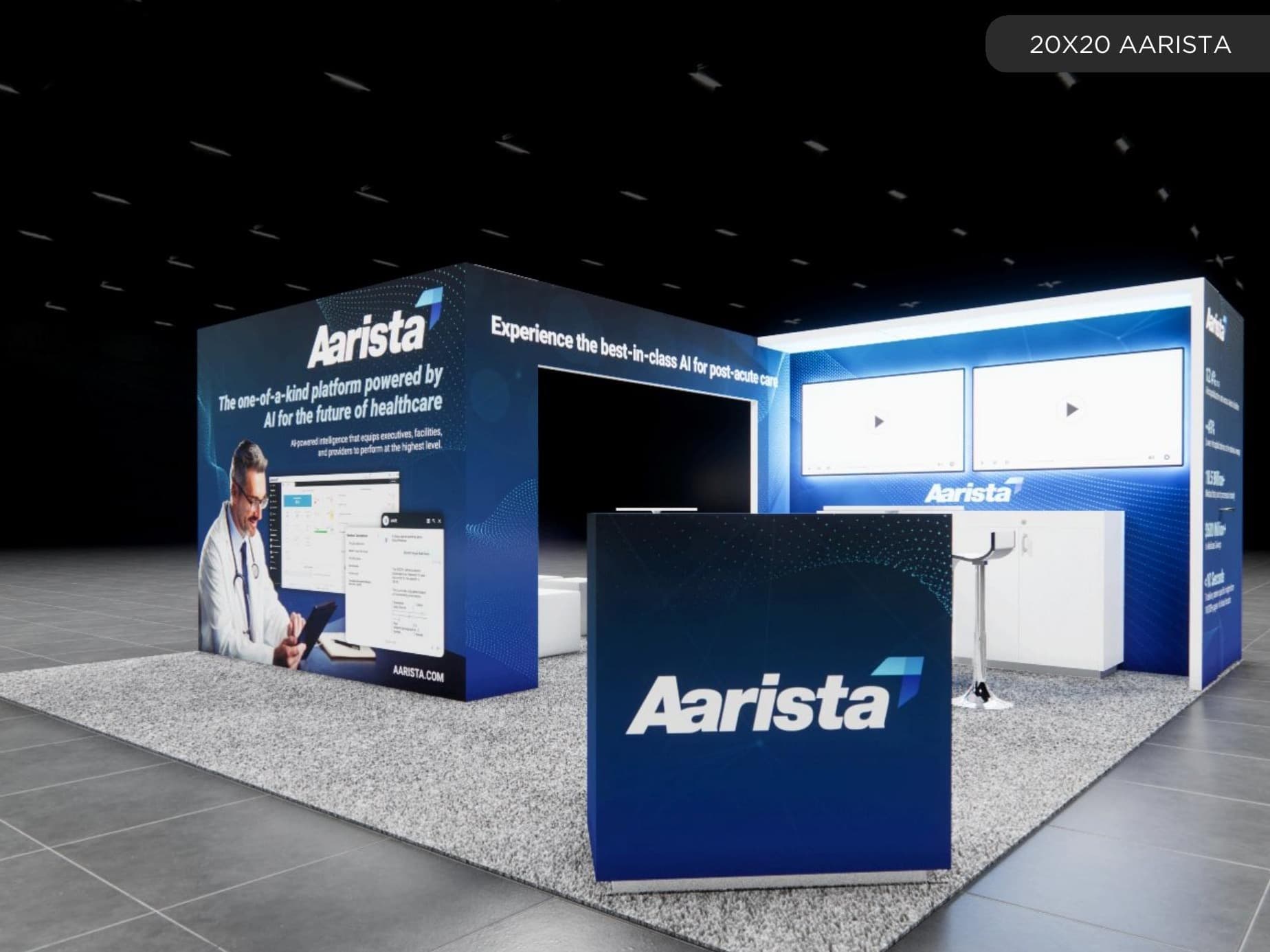 20 x 20 Inline Affordable Exhibit Rental — HIMSS, Las Vegas 20 x 20 Inline Affordable Exhibit Rental — HIMSS, Las Vegas