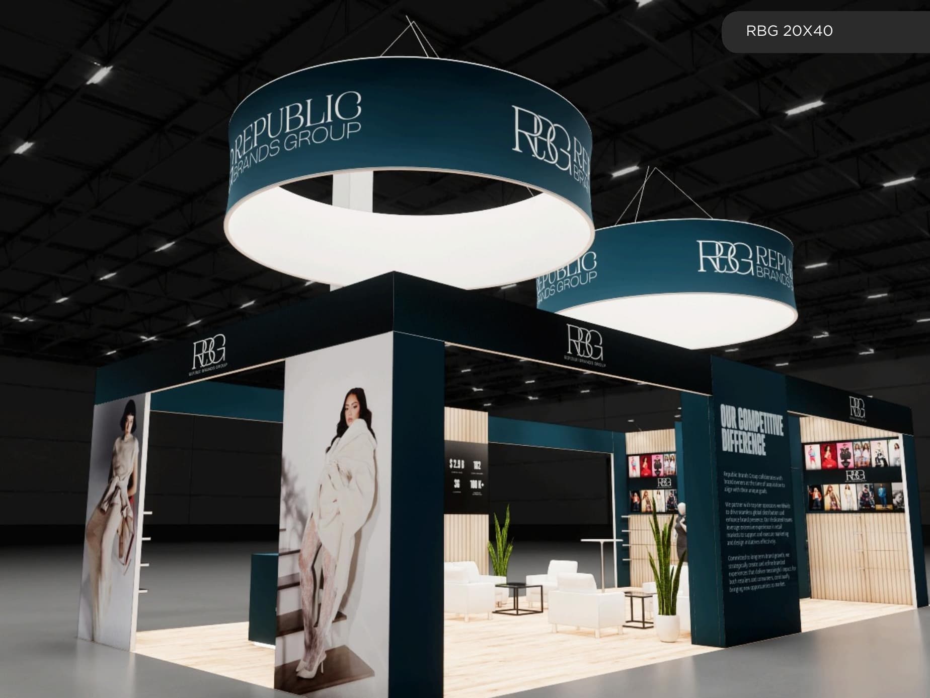 20 x 40 Island Exhibit Rental — SEMA Show, Las Vegas