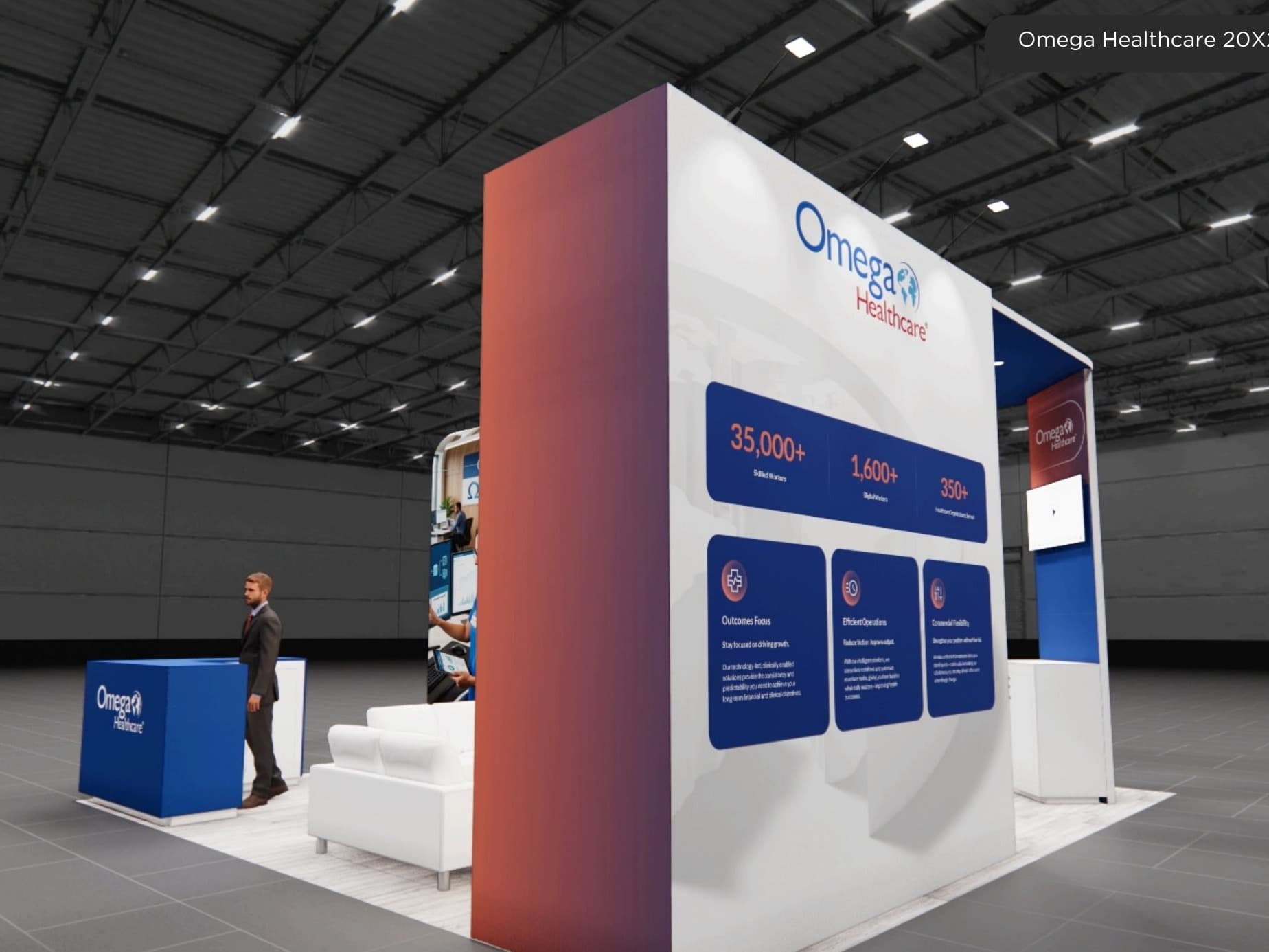20 x 20 Inline Affordable Exhibit Rental — IAAPA Expo, Orlando 20 x 20 Inline Affordable Exhibit Rental — IAAPA Expo, Orlando
