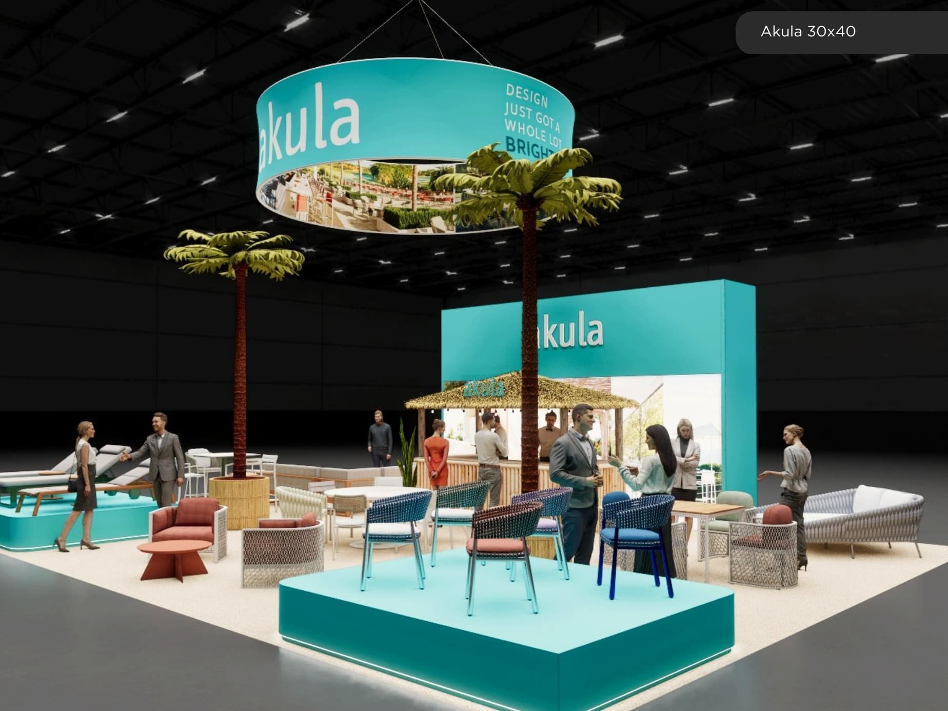 30 x 40 Island Exhibit Rental — SEMA Show, Las Vegas