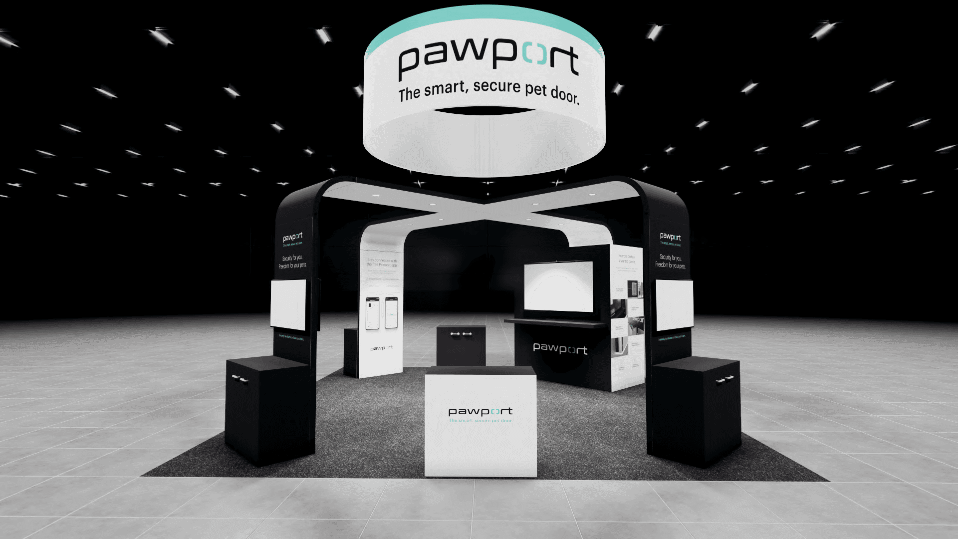 20 x 20 Island Exhibit Rental — InfoComm, Las Vegas