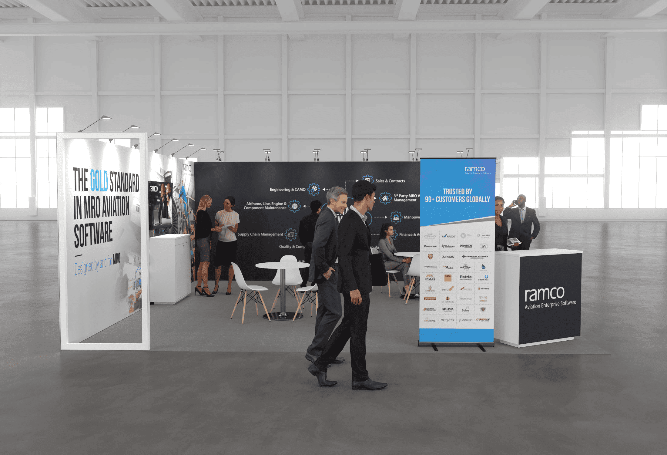 20 x 20 Island Exhibit Rental — IAAPA Expo, Orlando