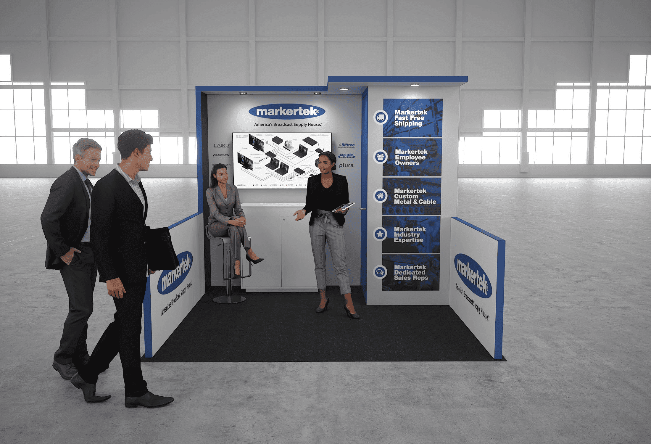10 x 10 Inline Exhibit Rental — Coverings, Orlando