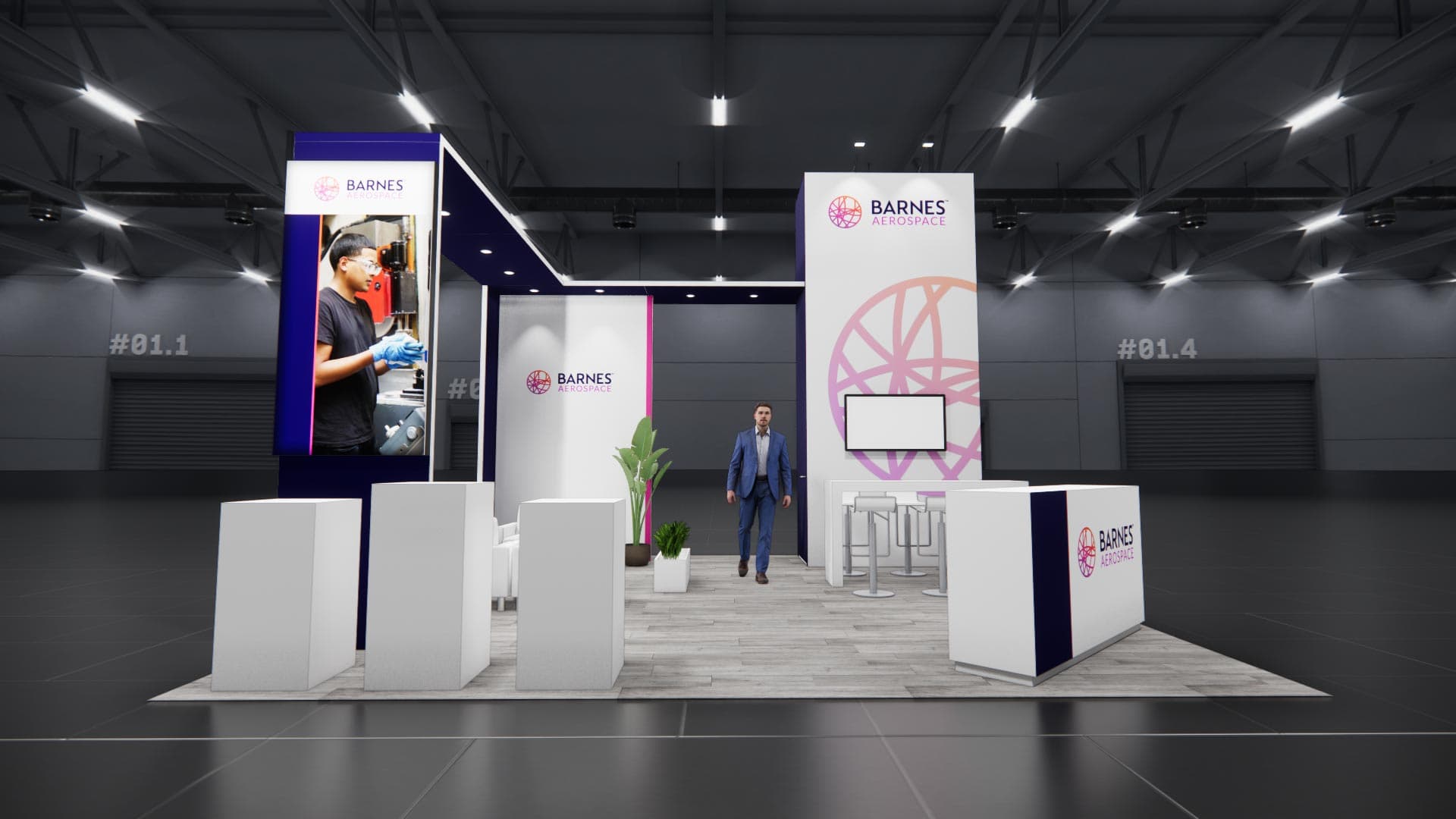 20 x 20 Island Exhibit Rental — LDI Show, Las Vegas