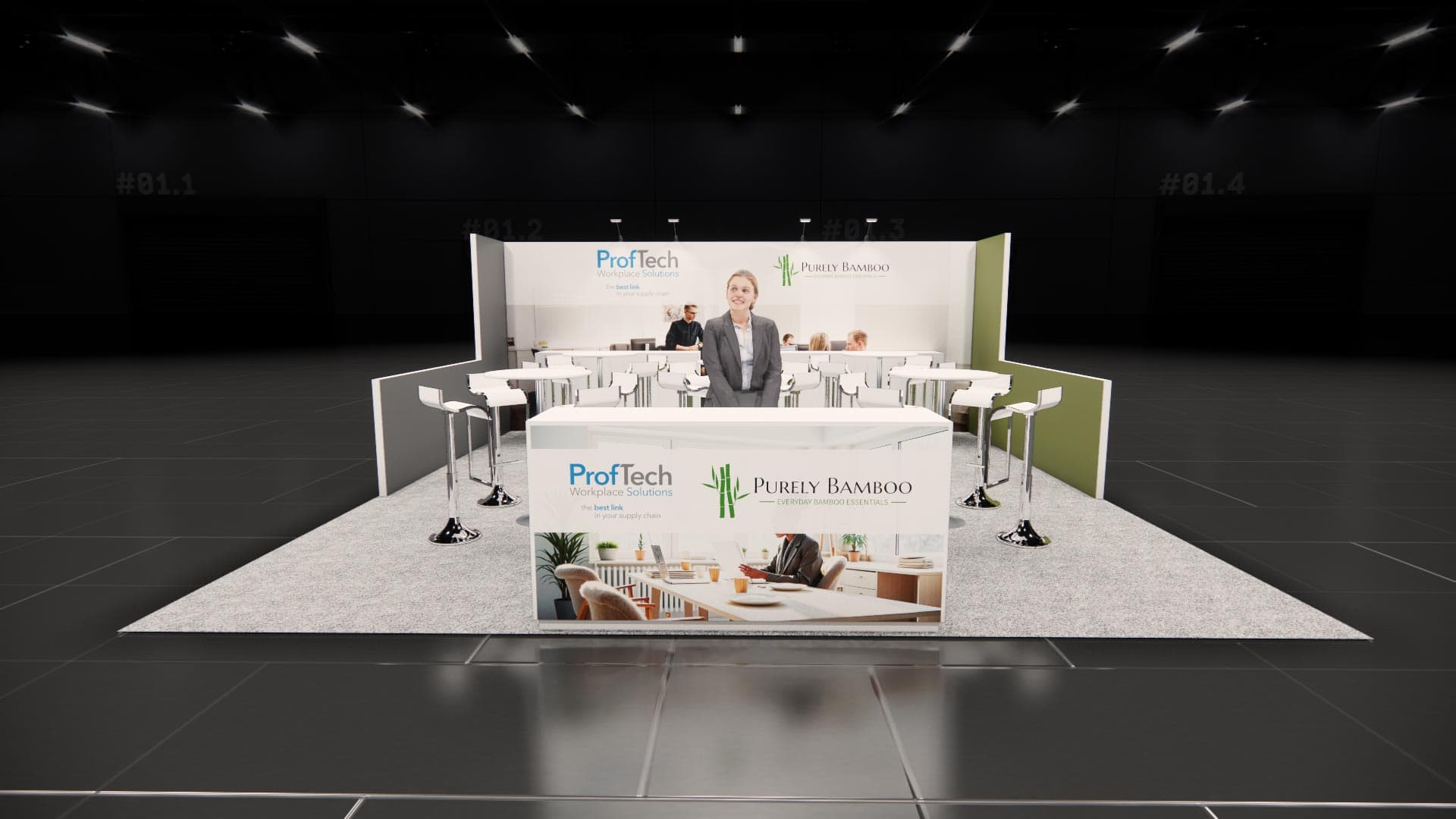 20 x 20 Island Exhibit Rental — IAAPA Expo, Orlando