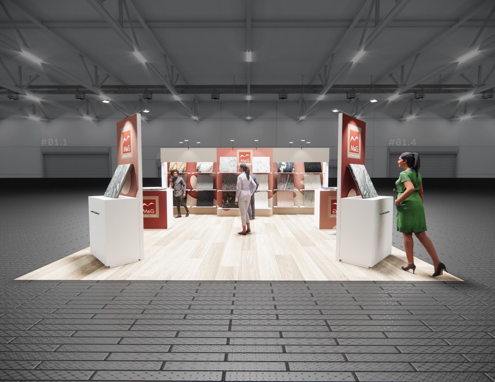 20 x 20 Island Exhibit Rental — IAAPA Expo, Orlando