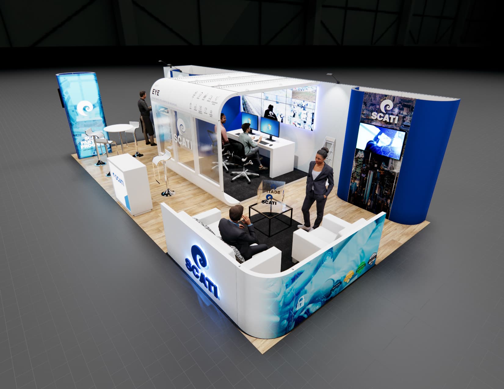20 x 30 Island Exhibit Rental — OTC, Houston