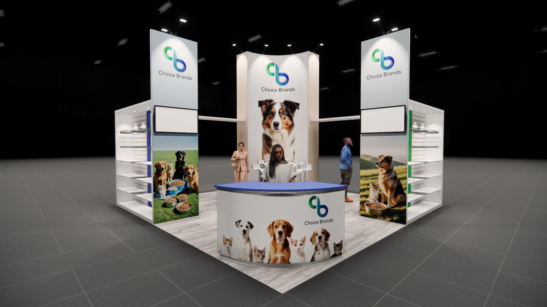 20 x 20 Island Exhibit Rental — Global Pet Expo, Orlando