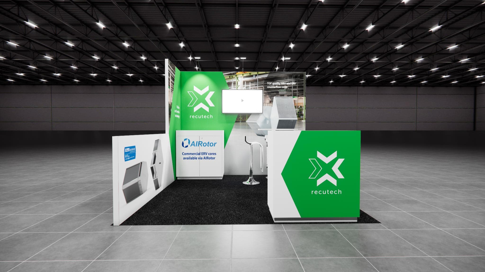 10 x 10 Inline Exhibit Rental — Coverings, Orlando