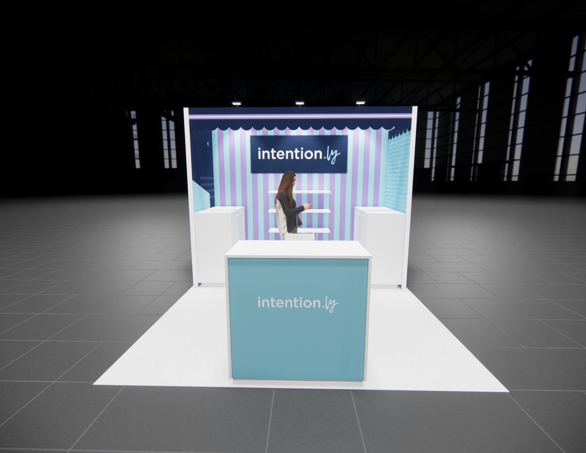 10 x 10 Inline Exhibit Rental — InfoComm, Las Vegas